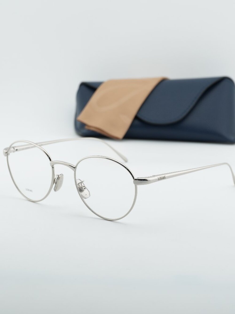Loewe LW50087U 016 Square Eyeglasses - Shiny Palladium 49mm